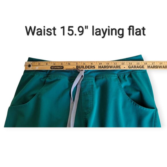 Figs Technical Collection Brilliant Green Women's Medium Scrubs Set - Picture 9 of 16